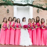 Pink Bridesmaids' Dresses